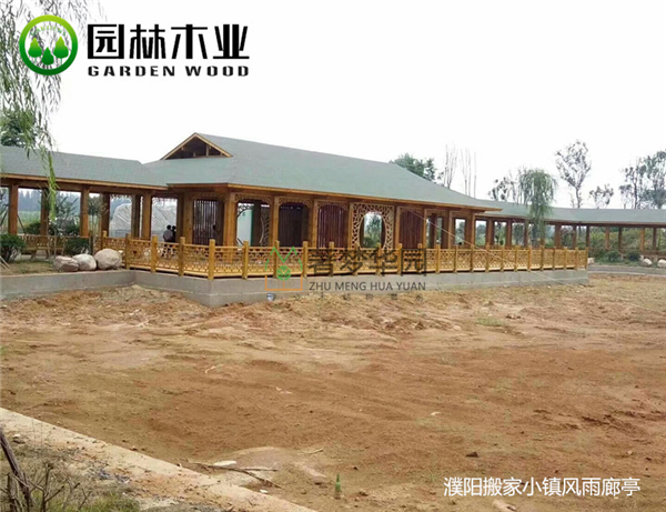 防腐木長廊白色 防腐木長廊白色