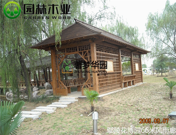 防腐木仿古長廊 防腐木仿古長廊