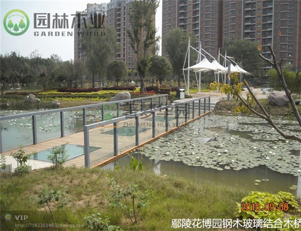 鋼木玻璃木橋 鋼木玻璃木橋