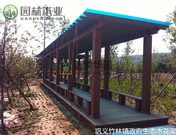 生態(tài)木花架 生態(tài)木花架