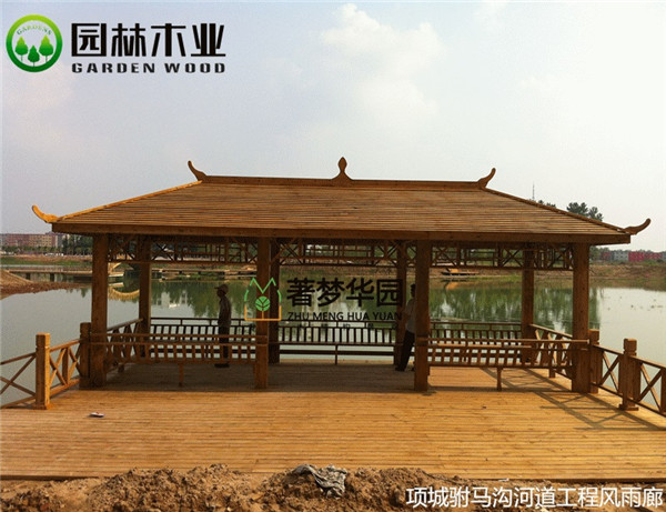 防腐木長(zhǎng)廊廣告牌 防腐木長(zhǎng)廊廣告牌